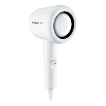 Niceboy ION AirSonic POP - Hiustenkuivain 1400W/230V valkoinen