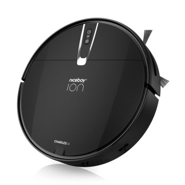 Niceboy ION Charles i4 - Älykäs robottipölynimuri 2in1 4400 mAh Wi-Fi musta + kauko-ohjaus