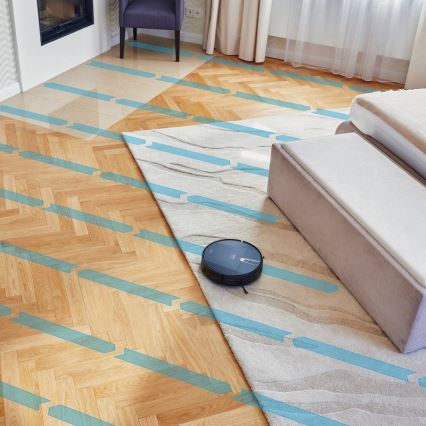 Niceboy ION Charles i4 - Älykäs robottipölynimuri 2in1 4400 mAh Wi-Fi musta + kauko-ohjaus