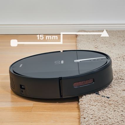 Niceboy ION Charles i4 - Älykäs robottipölynimuri 2in1 4400 mAh Wi-Fi musta + kauko-ohjaus