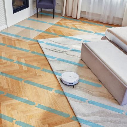 Niceboy ION Charles i4 - Älykäs robottipölynimuri 2in1 4400 mAh Wi-Fi valkoinen + kauko-ohjaus