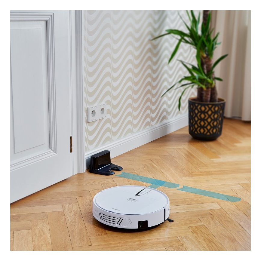 Niceboy ION Charles i4 - Älykäs robottipölynimuri 2in1 4400 mAh Wi-Fi valkoinen + kauko-ohjaus