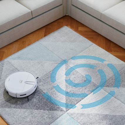 Niceboy ION Charles i4 - Älykäs robottipölynimuri 2in1 4400 mAh Wi-Fi valkoinen + kauko-ohjaus