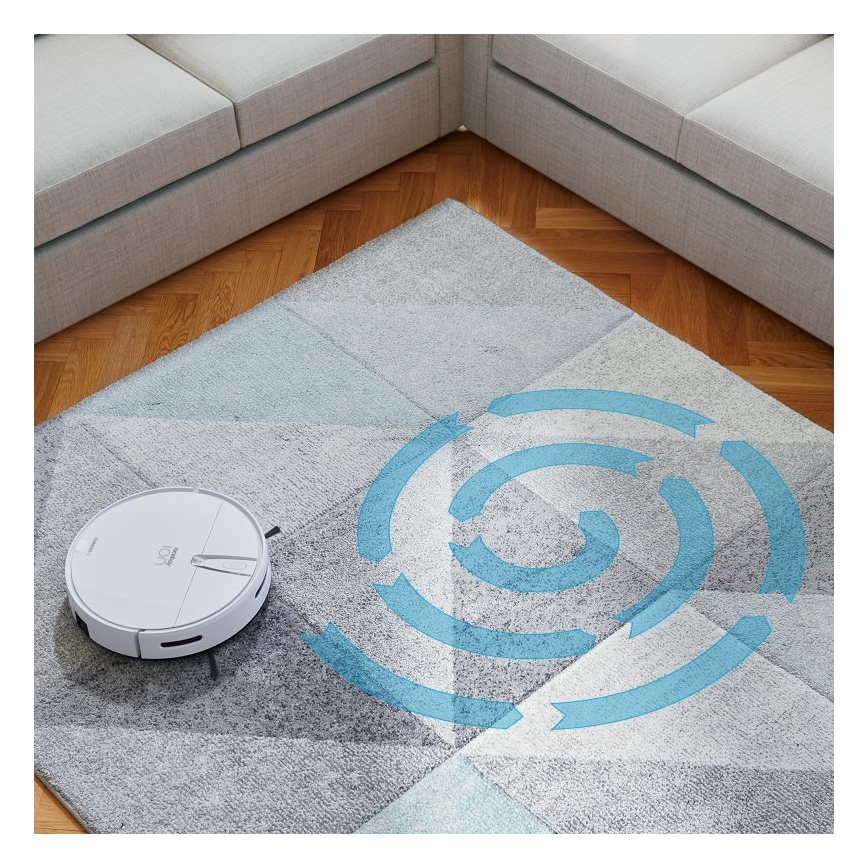Niceboy ION Charles i4 - Älykäs robottipölynimuri 2in1 4400 mAh Wi-Fi valkoinen + kauko-ohjaus