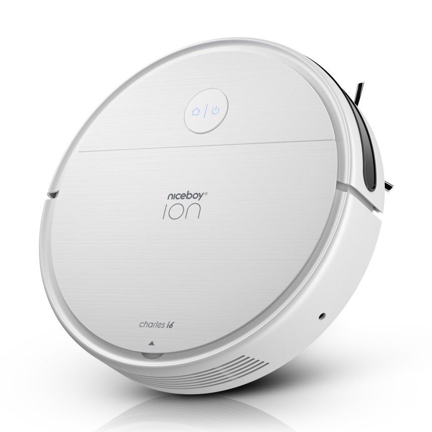 Niceboy ION Charles i6 - Älykäs robottipölynimuri 2in1 2600 mAh Wi-Fi valkoinen