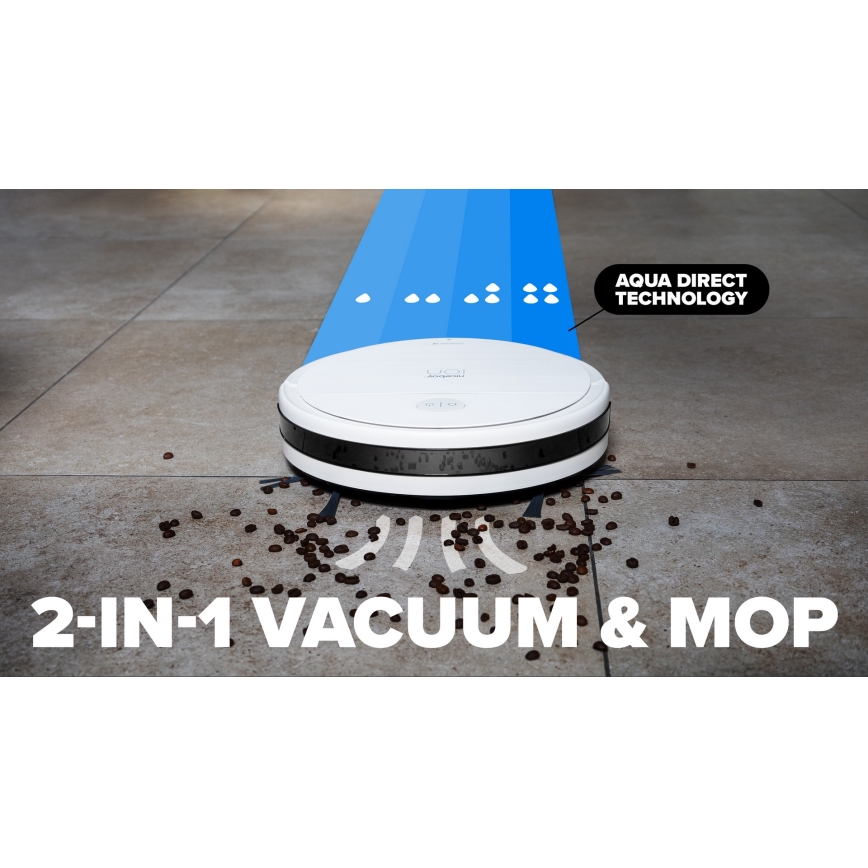 Niceboy ION Charles i6 - Älykäs robottipölynimuri 2in1 2600 mAh Wi-Fi valkoinen