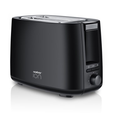 Niceboy ION Cruncher C1 - Leivänpaahdin kahdella aukolla ja paahdin 750W/230V musta