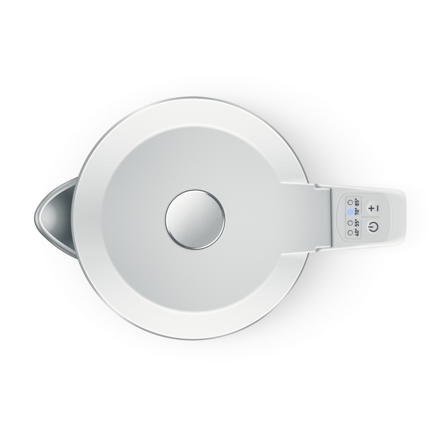 Niceboy ION SmartKettle - Älykäs vedenkeitin lämmönsäätelyllä 1,7 l 2200W/230V Wi-Fi valkoinen