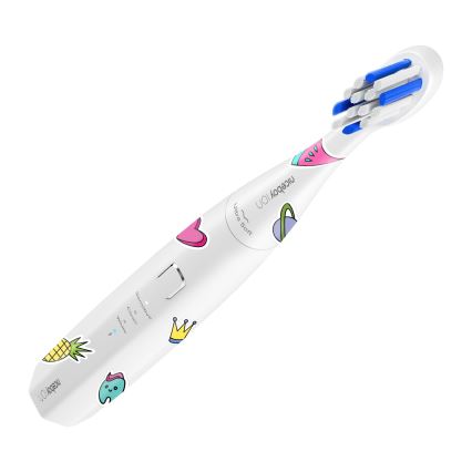 Niceboy ION Sonic Kids - Lasten sonic-hammasharja 500 mAh IPX7 valkoinen