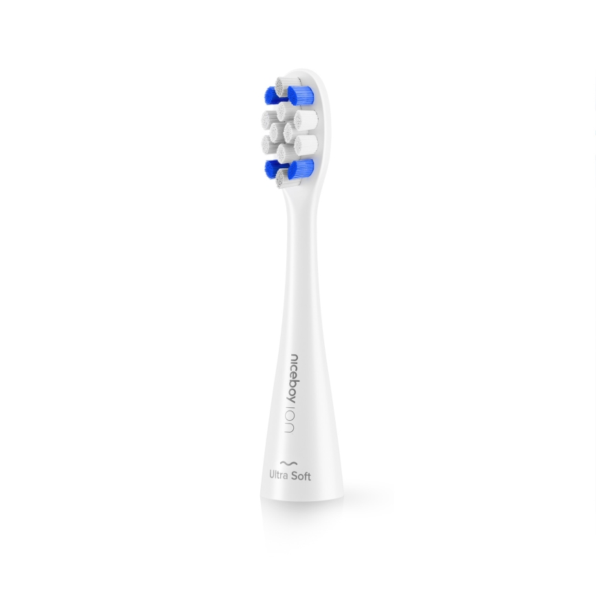 Niceboy ION Sonic Kids - Lasten sonic-hammasharja 500 mAh IPX7 valkoinen