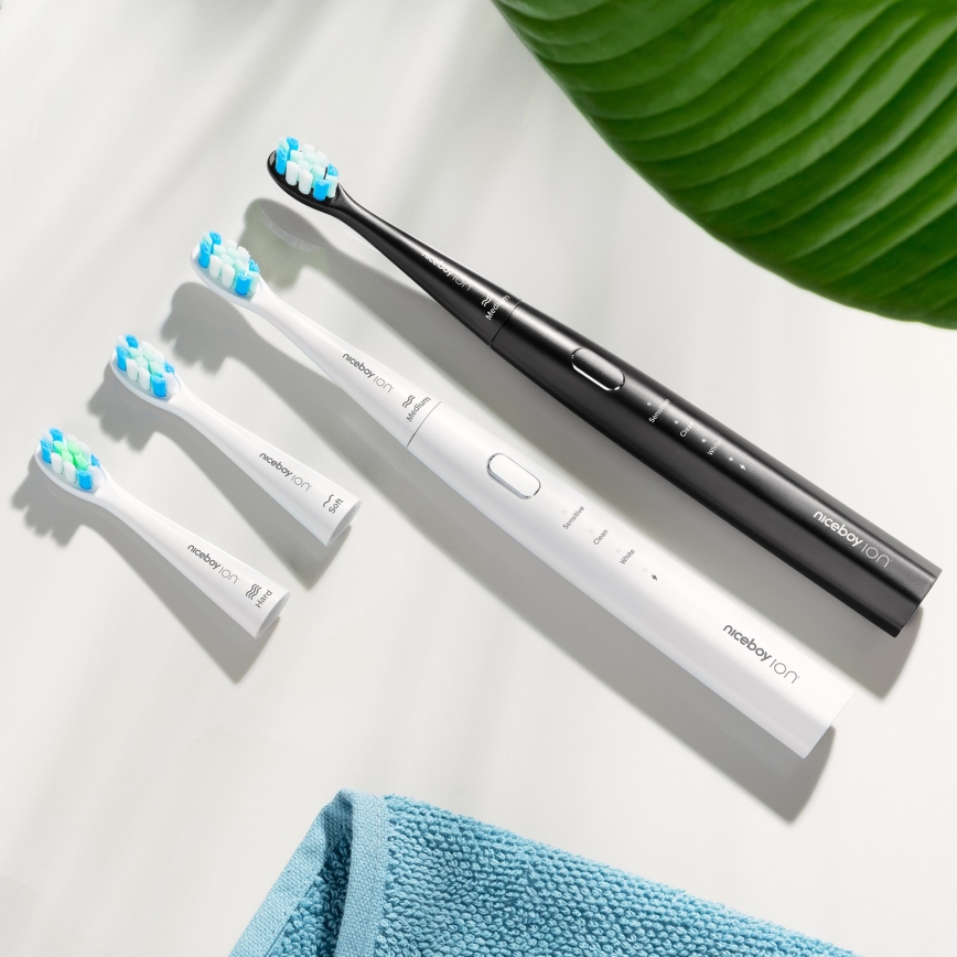 Niceboy ION Sonic Lite - Soninen hammasharja 500 mAh IPX7 valkoinen