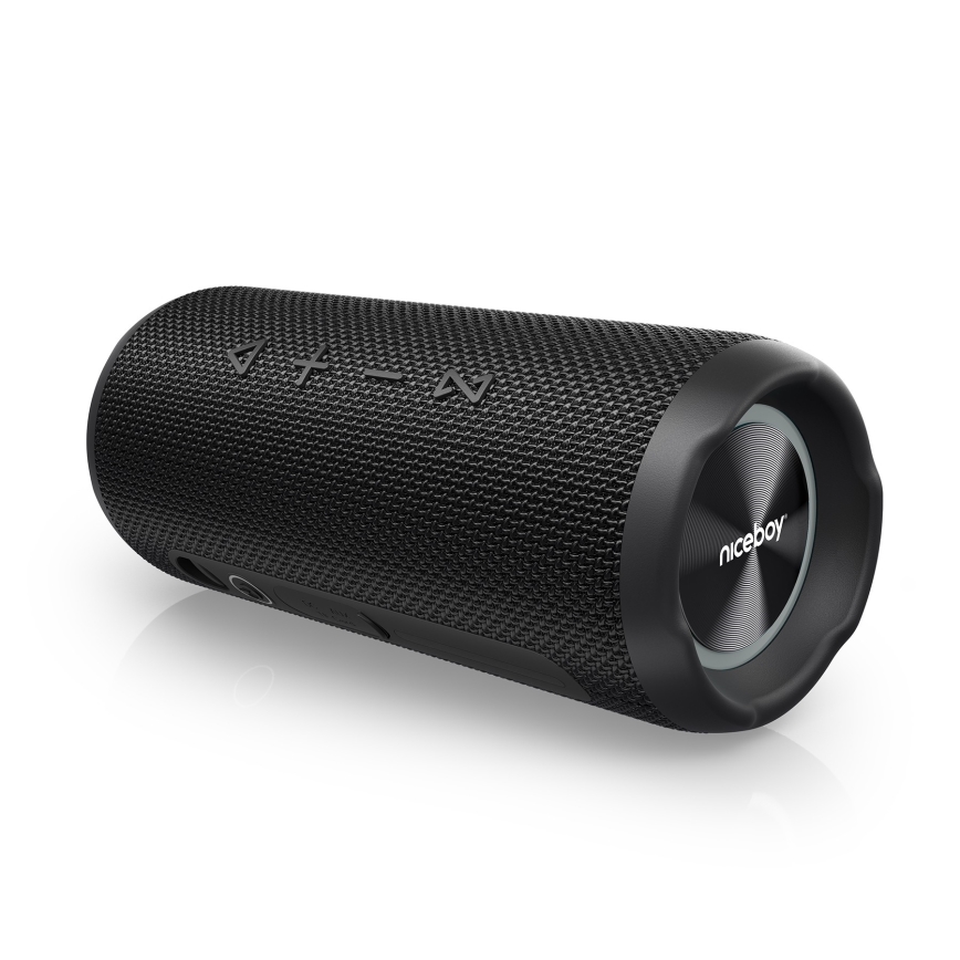 Niceboy Nexus - LED Langaton kaiutin mikrofonilla 26W/4000 mAh IPX6 musta