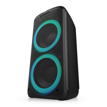 Niceboy PARTY Boss 2 - LED Langaton kaiutin mikrofonilla ja virtapankki toiminto 200W/4500 mAh + kauko-ohjaus