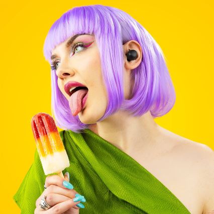 Niceboy Podsie 4 POP - Langaton earphones 400 mAh + 2x 40 mAh IPX4 musta