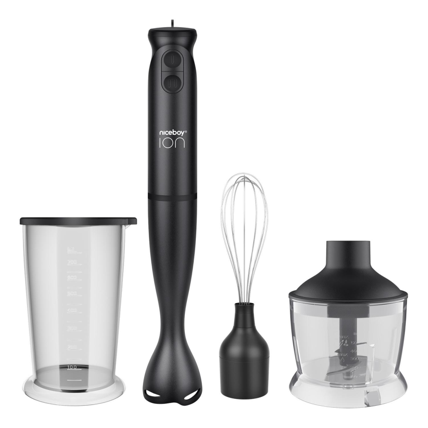 Niceboy Twister T1 Set - Sauvasekoitin lisävarusteineen 500 W/230 V, musta