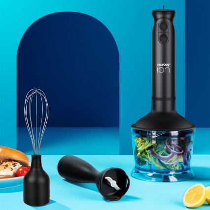 Niceboy Twister T1 Set - Sauvasekoitin lisävarusteineen 500 W/230 V, musta