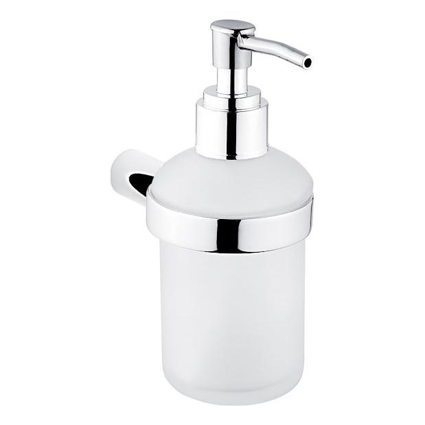 NIMCO BR 11031C-26 - Seinäsaippuanannostelija BORMO 180 mm matta lasi/kiiltävä kromi