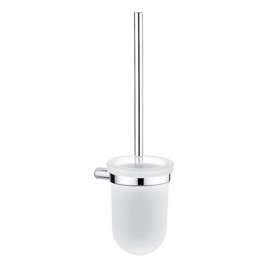 NIMCO BR 11094WN-26 - Seinälle kiinnitettävä wc-harja BORMO matta lasi/kiiltävä kromi