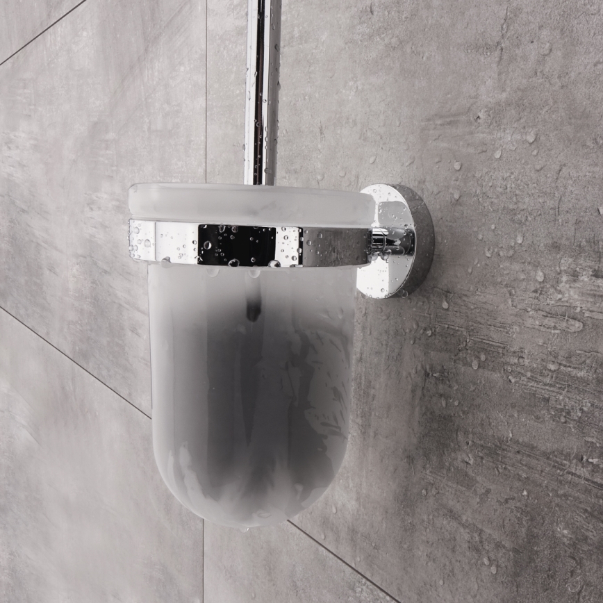 NIMCO UN 13094WN-26 - Seinälle kiinnitettävä wc-harja UNIX matta lasi/kiiltävä kromi