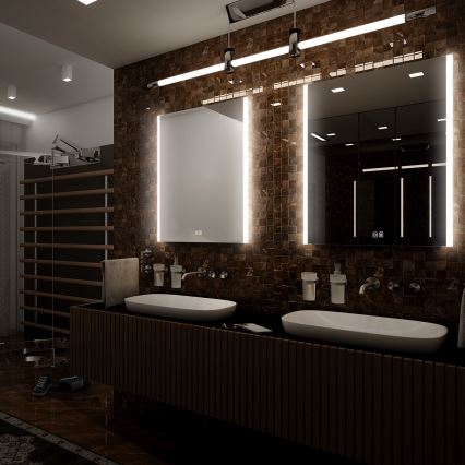 NIMCO ZP 11001VX - Himmennettävä kylpyhuoneen LED-taustavalaistu peili LED/21W/230V 3000-6500K 70x50 cm IP44