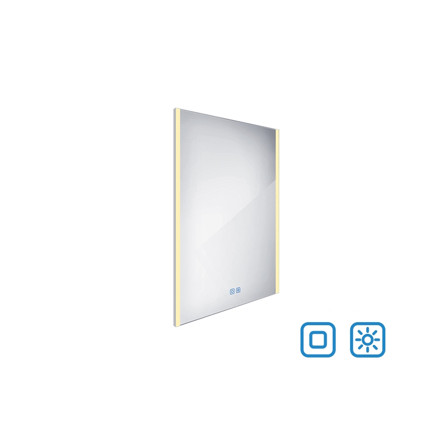 NIMCO ZP 11002VX - Himmennettävä kylpyhuoneen LED-taustavalaistu peili LED/24W/230V 3000-6500K 80x60 cm IP44