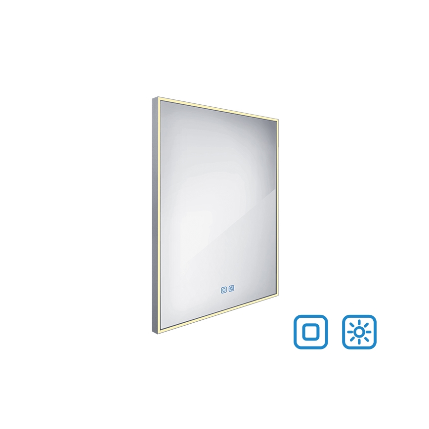 NIMCO ZP 13002VX - Himmennettävä kylpyhuoneen LED-taustavalaistu peili LED/41W/230V 3000-6500K 80x60 cm IP44