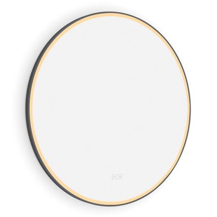 NIMCO ZPC 28001RVX-90 - Himmennettävä kylpyhuoneen LED-taustavalaistu peili LED/33W/230V 3000-6500K halkaisija 70 cm matta musta IP44