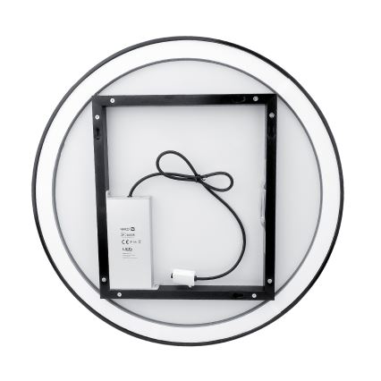 NIMCO ZPC 28001RVX-90 - Himmennettävä kylpyhuoneen LED-taustavalaistu peili LED/33W/230V 3000-6500K halkaisija 70 cm matta musta IP44