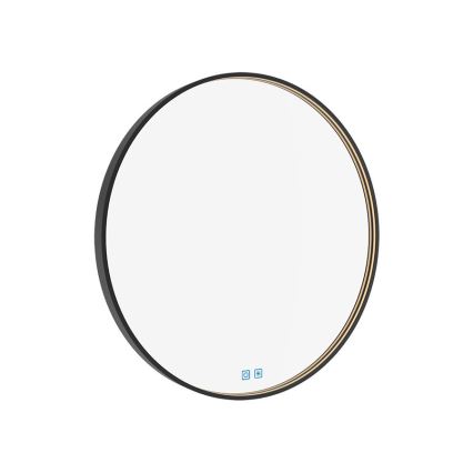 NIMCO ZPC 31000RVX-90 - Himmennettävä kylpyhuoneen LED-taustavalaistu peili LED/20W/230V 3000-6500K halkaisija 60 cm matta musta IP44
