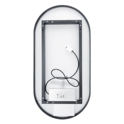 NIMCO ZPC 32002LVX-90 - Himmennettävä kylpyhuoneen LED-taustavalaistu peili LED/25W/230V 3000-6500K 80x40 cm matta musta  IP44