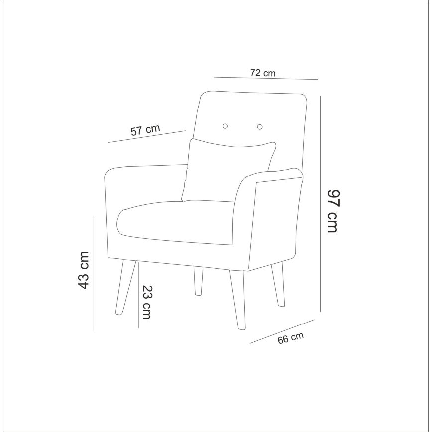 NIMO-nojatuoli, sininen