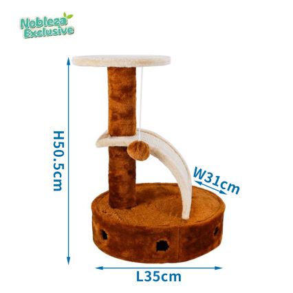 Nobleza - kissan raapimislaite 50,5x35x31cm ruskea