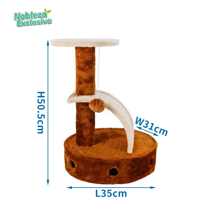 Nobleza - kissan raapimislaite 50,5x35x31cm ruskea