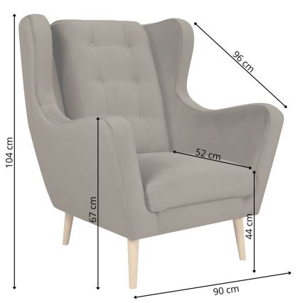 Nojatuoli OMI XXL, sininen