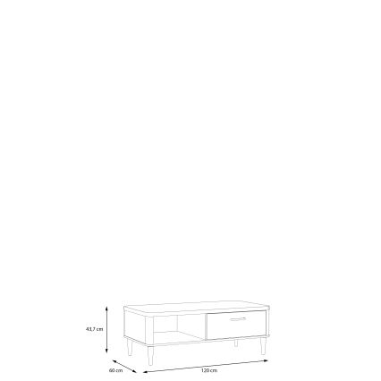 NOR-sohvapöytä, ruskea/beige