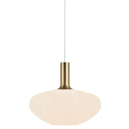 Nordlux - Ripustettava kattovalaisin ALTON 1xE27/60W/230V valkoinen/musta/messinki