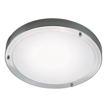 Nordlux - ANCONA kylpyhuoneen kattovalaisin 2xE27/40W/230V IP43 Ø 31,5 cm mattakromi