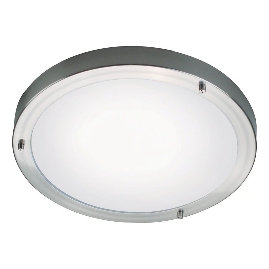 Nordlux - ANCONA kylpyhuoneen kattovalaisin 2xE27/40W/230V IP43 Ø 31,5 cm mattakromi