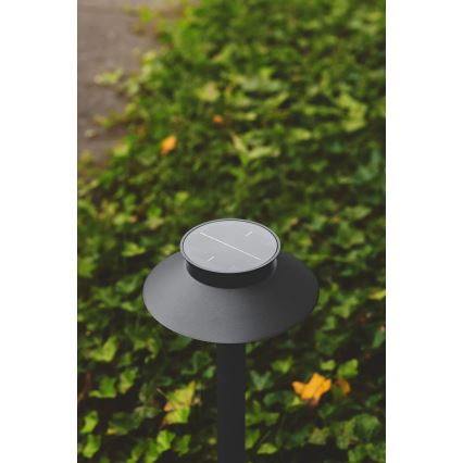 Nordlux - Aurinkokäyttöinen LED-valaisin anturilla LED/5W/3,7V IP44 musta