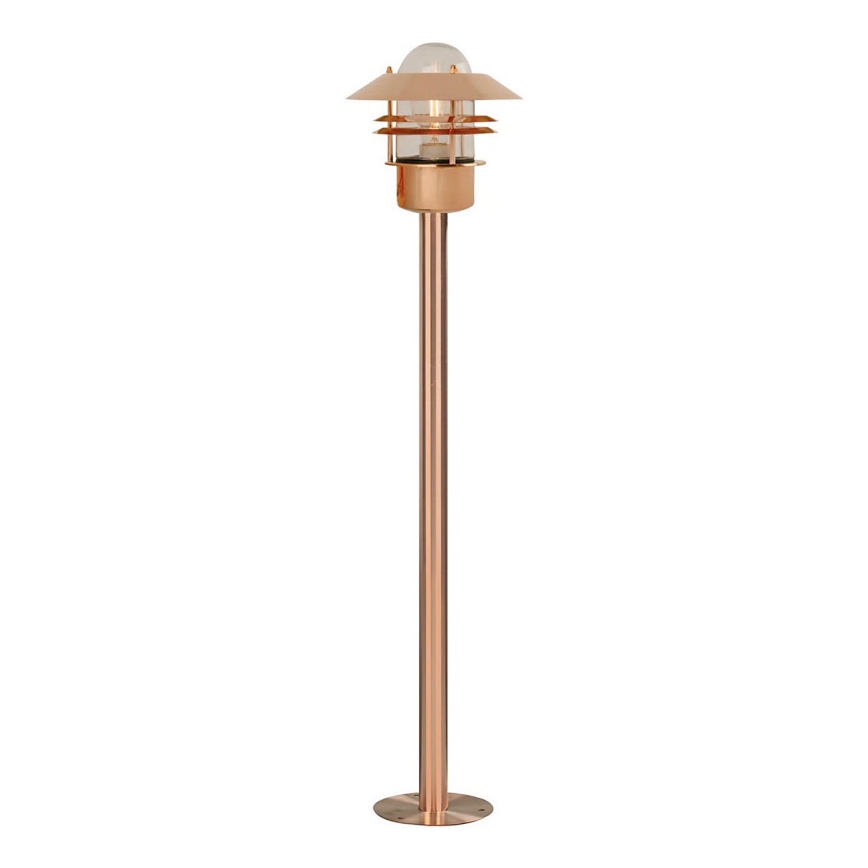 Nordlux - BLOKHUS ulkovalaisin 1xE27/60W/230V IP54 kuparinen