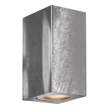 Nordlux - CANTO ulkoseinävalaisin 2xGU10/28W/230V IP44 hopea
