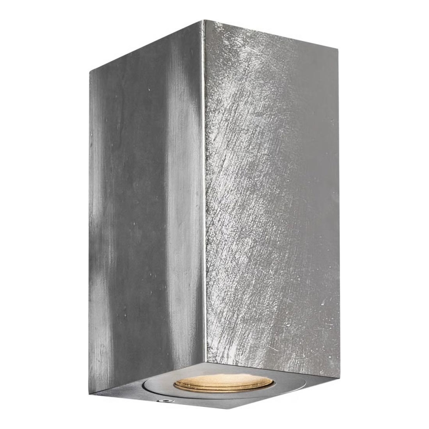 Nordlux - CANTO ulkoseinävalaisin 2xGU10/28W/230V IP44 hopea