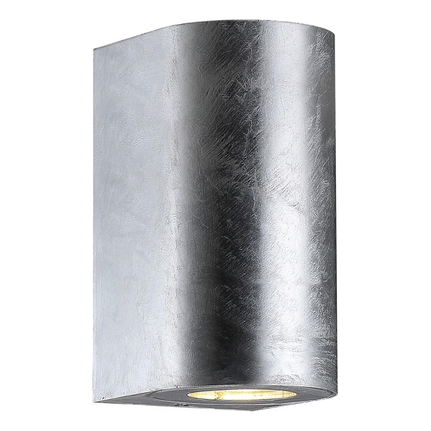 Nordlux - CANTO ulkoseinävalaisin 2xGU10/28W/230V IP44 hopea