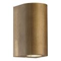 Nordlux - CANTO ulkoseinävalaisin 2xGU10/28W/230V IP44 messinki