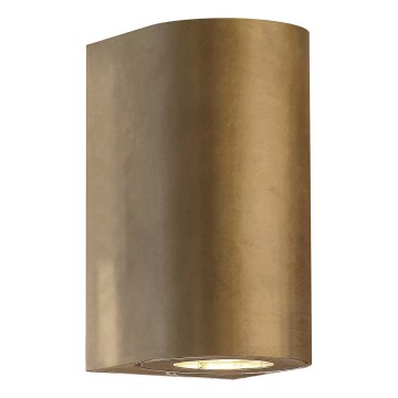 Nordlux - CANTO ulkoseinävalaisin 2xGU10/28W/230V IP44 messinki