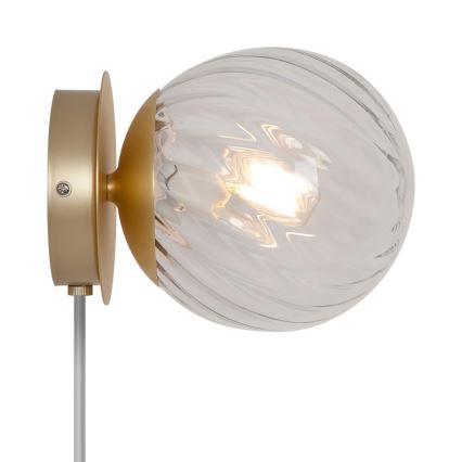 Nordlux - CHISELL seinävalaisin 1xE14/25W/230V, messinki