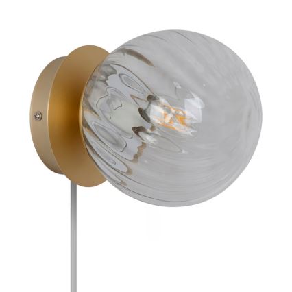 Nordlux - CHISELL seinävalaisin 1xE14/25W/230V, messinki