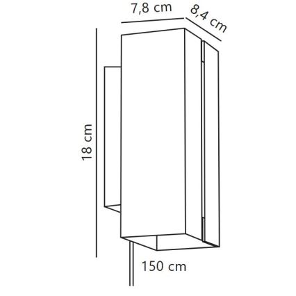 Nordlux - LED himmennettävä seinävalaisin CURTIZ 2xLED/4,5W/230V musta