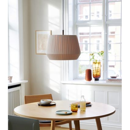 Nordlux - DICTE-riippuvalaisin vaijerilla 1xE27/60W/230V, halkaisija 40 cm, beige