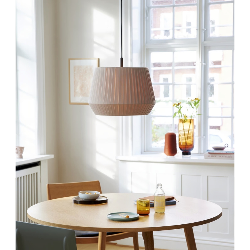 Nordlux - DICTE-riippuvalaisin vaijerilla 1xE27/60W/230V, halkaisija 40 cm, beige